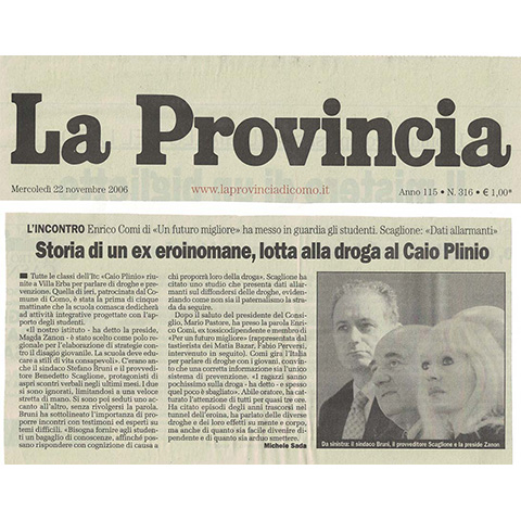 La Provincia di Como del 6-11-2022